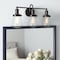 Designers Fountain Taylor 22.75in 3-Light Satin Bronze Industrial Indoor Vanity Light with Clear Glass Shades 69503-SB - alternate 2